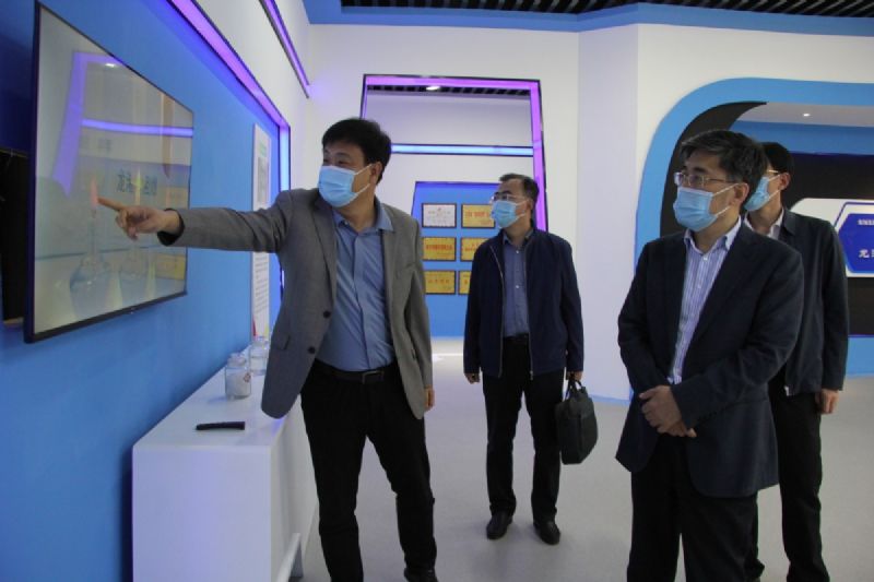 濰坊市財政局黨組書記、局長王金祥一行到龍港硅業(yè)公司調研