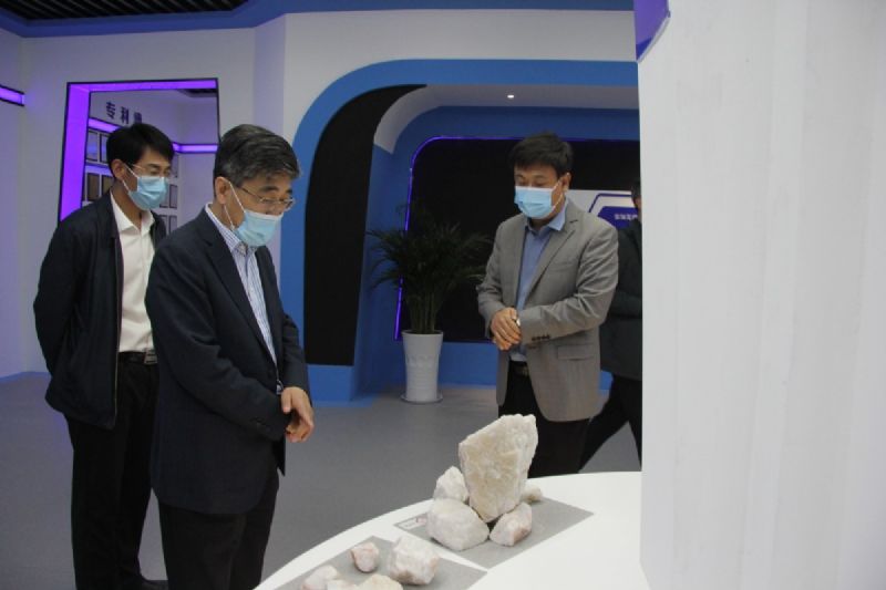 濰坊市財政局黨組書記、局長王金祥一行到龍港硅業(yè)公司調研